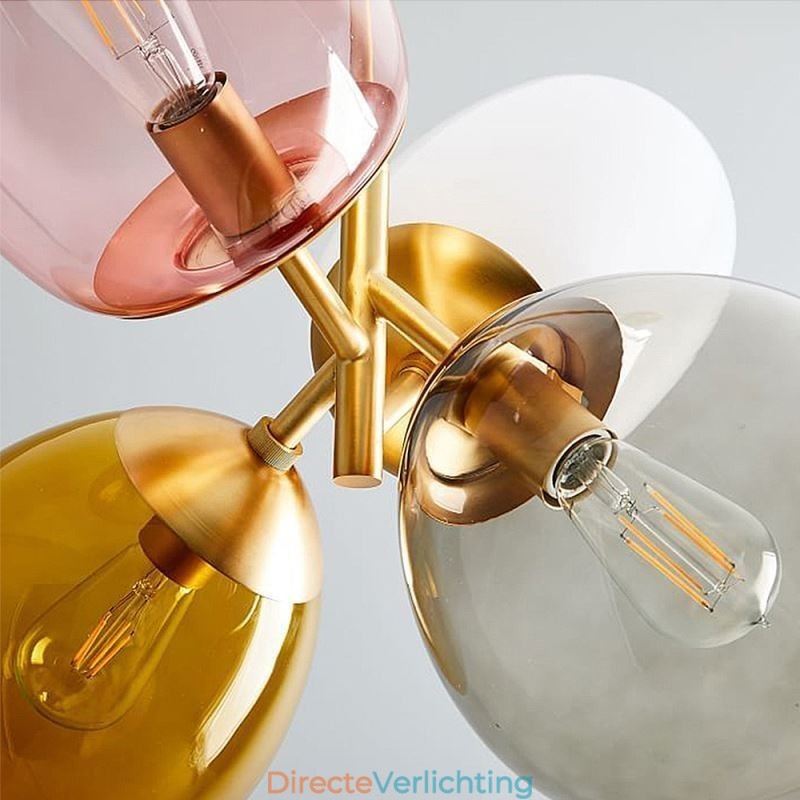 Nordic Unieke Hanglamp Gekleurd Glas Prinses Ballonlamp Kinderen