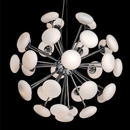 ModernYestaurant Lamp Eenvoudige Ronde Glazen Kunst Hanglamp Europese Stijl