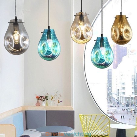 Kleurrijke hanglamp zeepbel glazen plafondlamp eilandlamp Kleurrijke hanglamp zeepbel glazen plafondlamp eilandlamp