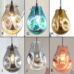 Kleurrijke hanglamp zeepbel glazen plafondlamp eilandlamp