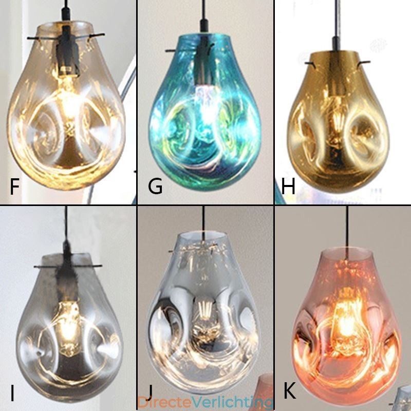 Kleurrijke hanglamp zeepbel glazen plafondlamp eilandlamp