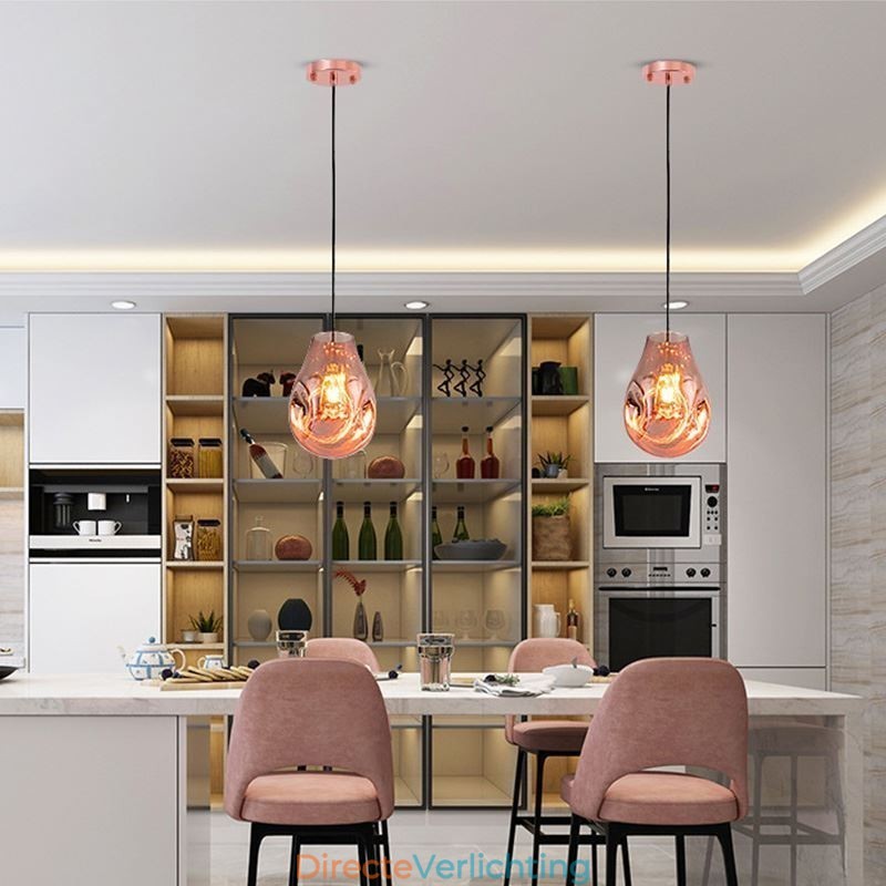 Kleurrijke hanglamp zeepbel glazen plafondlamp eilandlamp