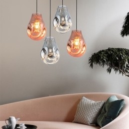 Kleurrijke hanglamp zeepbel glazen plafondlamp eilandlamp