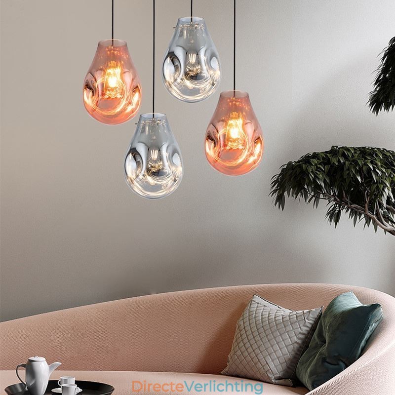 Kleurrijke hanglamp zeepbel glazen plafondlamp eilandlamp