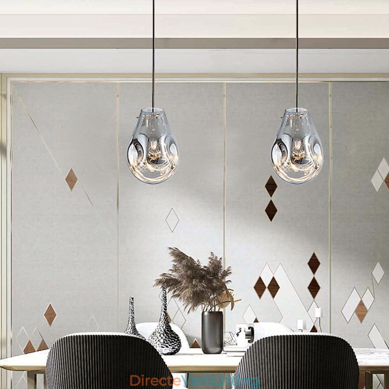 Kleurrijke hanglamp zeepbel glazen plafondlamp eilandlamp