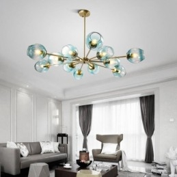Nordic Glazen Hanglamp Magische Bonen Vorm Lamp Kroonluchter Verlichting
