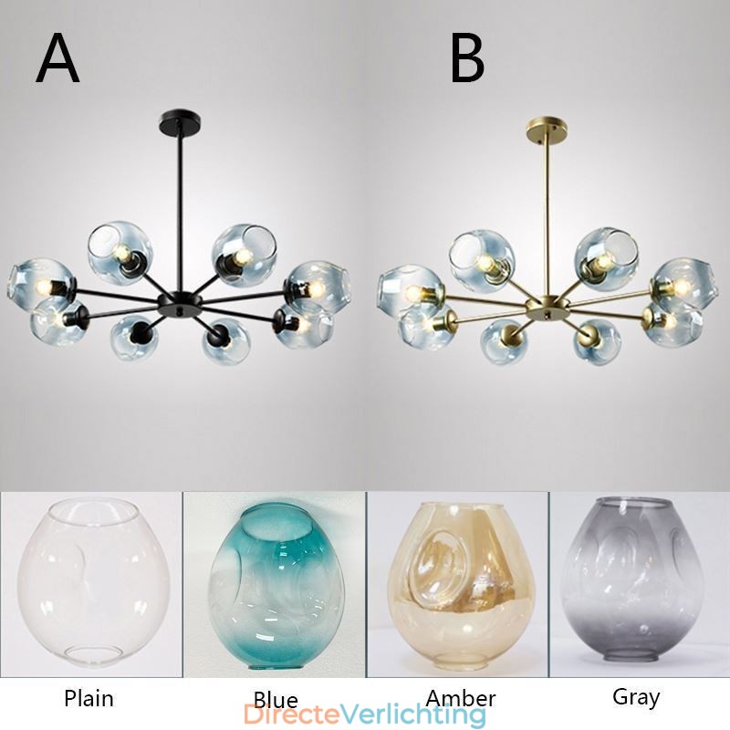 Nordic Glazen Hanglamp Magische Bonen Vorm Lamp Kroonluchter Verlichting