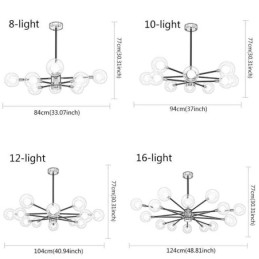 Nordic Glazen Hanglamp Melkwitte Ronde Lamp Kroonluchter Verlichting