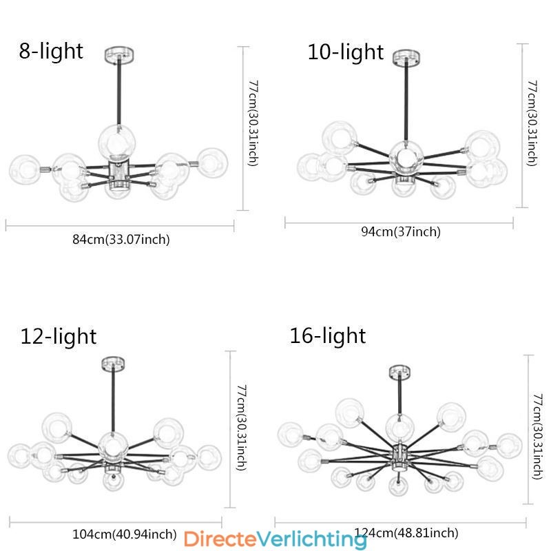 Nordic Glazen Hanglamp Melkwitte Ronde Lamp Kroonluchter Verlichting