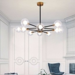 Nordic Glazen Hanglamp Melkwitte Ronde Lamp Kroonluchter Verlichting