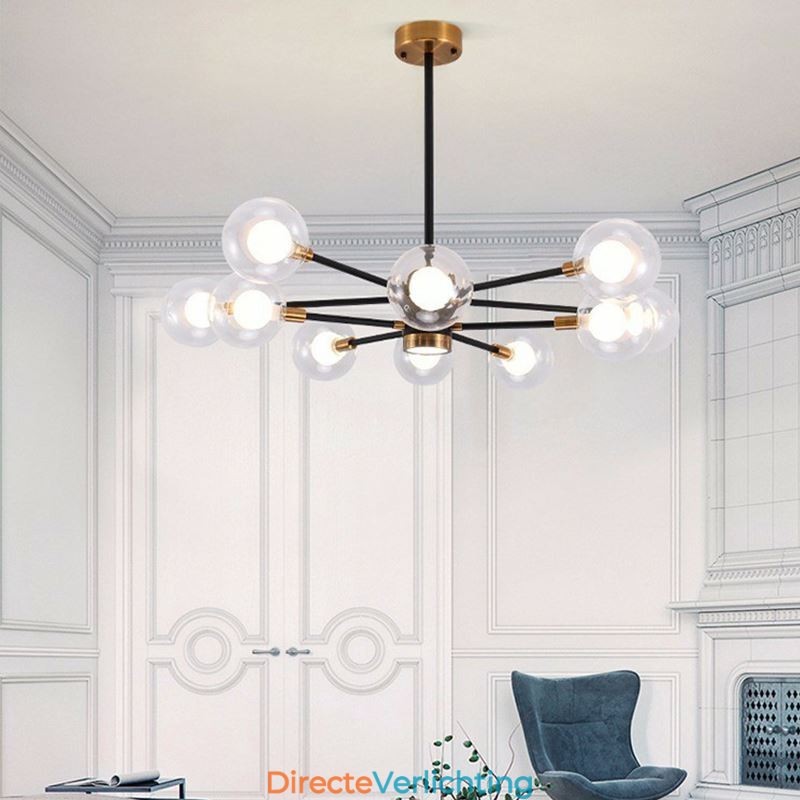 Nordic Glazen Hanglamp Melkwitte Ronde Lamp Kroonluchter Verlichting