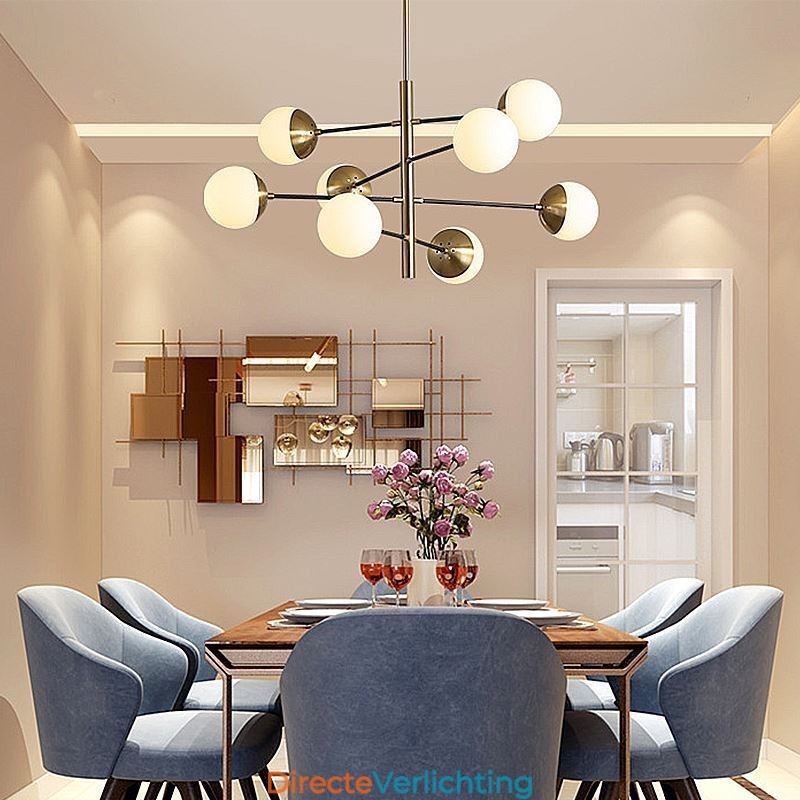 Nordic Glazen Hanglamp Magische Bonen Vorm Kroonluchter Verlichting Lamp