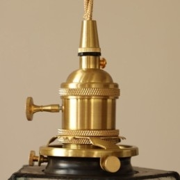 Geometrische gekleurde glazen boerderij hanglamp