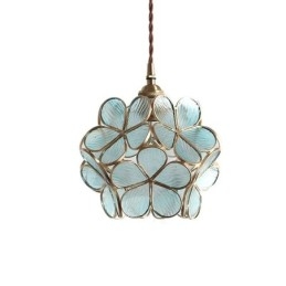 Nordic Creative Hanglamp Glazen Huisverlichting Bloemblaadje Vorm Lamp Bedlamp