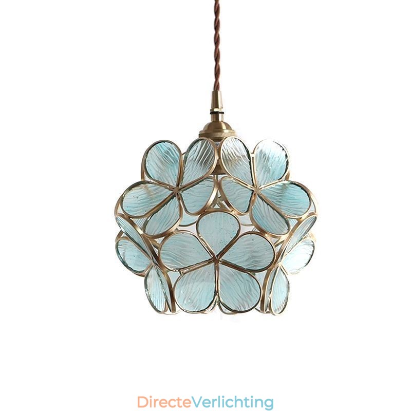 Nordic Creative Hanglamp Glazen Huisverlichting Bloemblaadje Vorm Lamp Bedlamp
