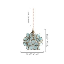 Nordic Creative Hanglamp Glazen Huisverlichting Bloemblaadje Vorm Lamp Bedlamp