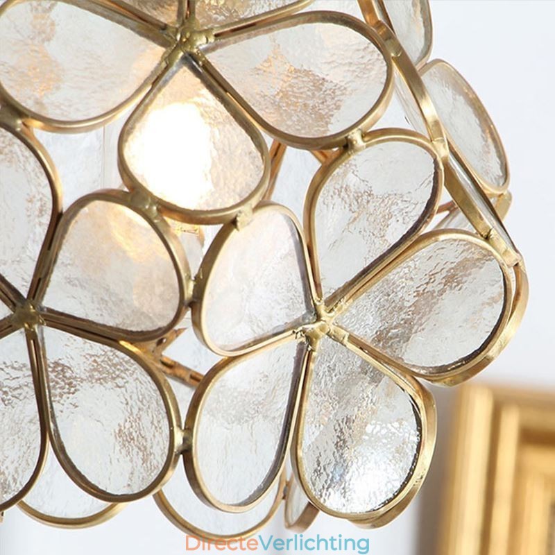 Nordic Creative Hanglamp Glazen Huisverlichting Bloemblaadje Vorm Lamp Bedlamp