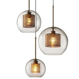 Nordic Hanglamp Glas Thuisverlichting Ronde Bolvormige Lamp Bedlamp