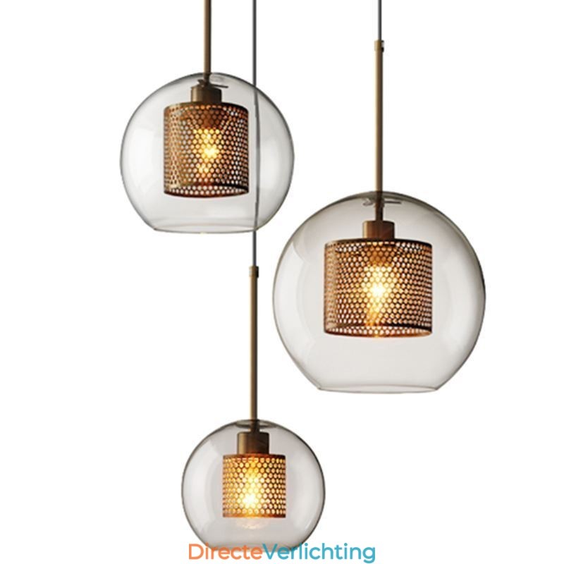 Nordic Hanglamp Glas Thuisverlichting Ronde Bolvormige Lamp Bedlamp