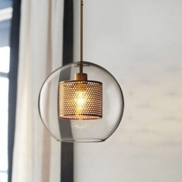 Nordic Hanglamp Glas Thuisverlichting Ronde Bolvormige Lamp Bedlamp