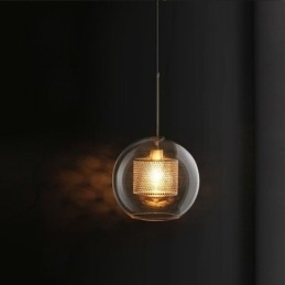 Nordic Hanglamp Glas Thuisverlichting Ronde Bolvormige Lamp Bedlamp