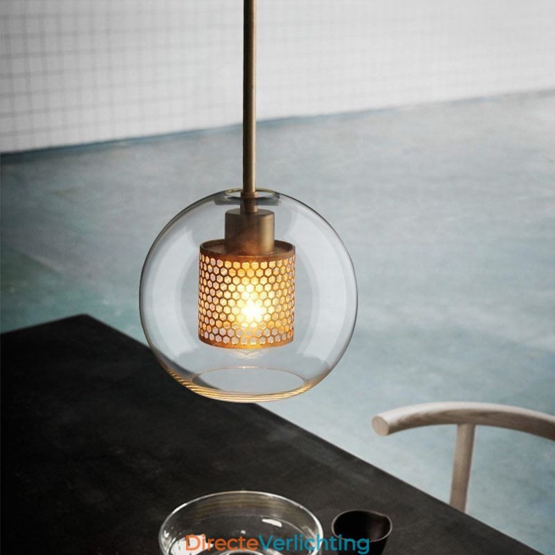 Nordic Hanglamp Glas Thuisverlichting Ronde Bolvormige Lamp Bedlamp