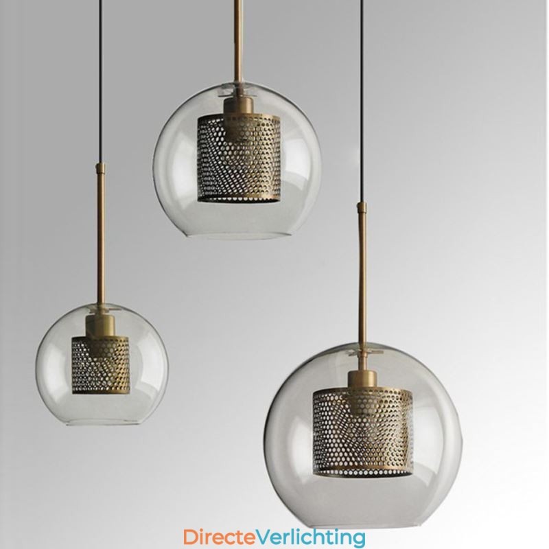 Nordic Hanglamp Glas Thuisverlichting Ronde Bolvormige Lamp Bedlamp