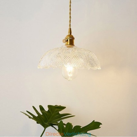Grote, heldere, geribbelde glazen plafondlamp voor thuisverlichting met draaischakelaar, rustgevende, warme lamp Grote, heldere, geribbelde glazen plafondlamp voor thuisverlichting met draaischakelaar, rustgevende, warme lamp