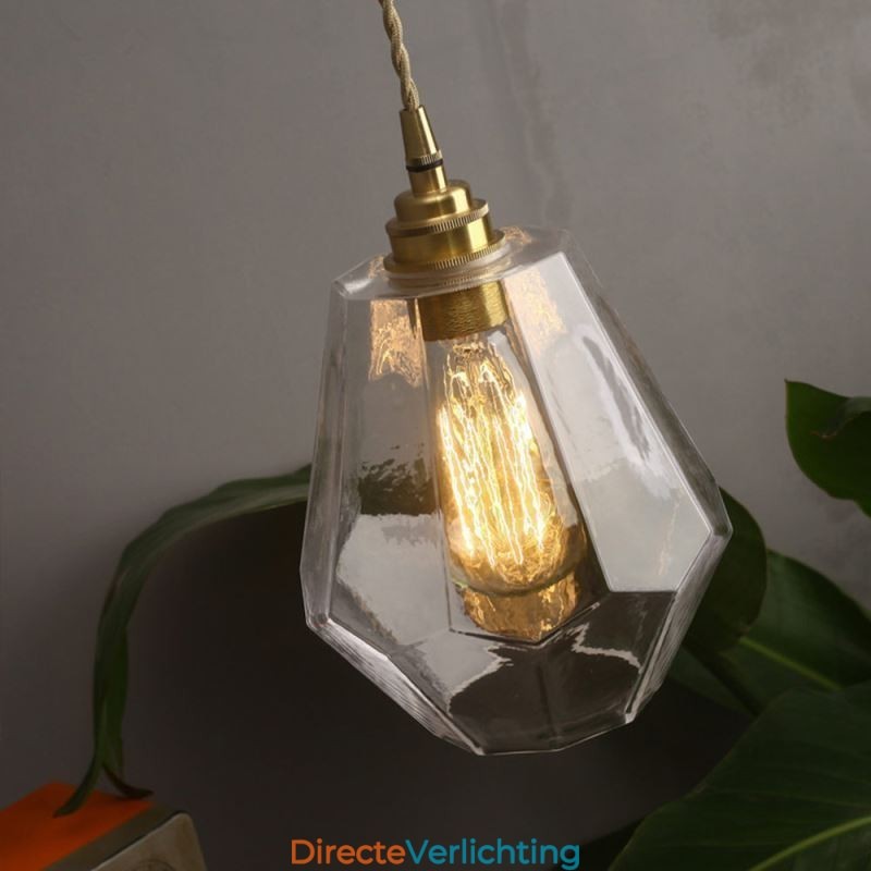 Nordic Retro Hanglamp Messing Glas Thuisverlichting Toren Vorm Lamp Lamp