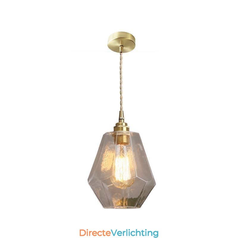 Nordic Retro Hanglamp Messing Glas Thuisverlichting Toren Vorm Lamp Lamp