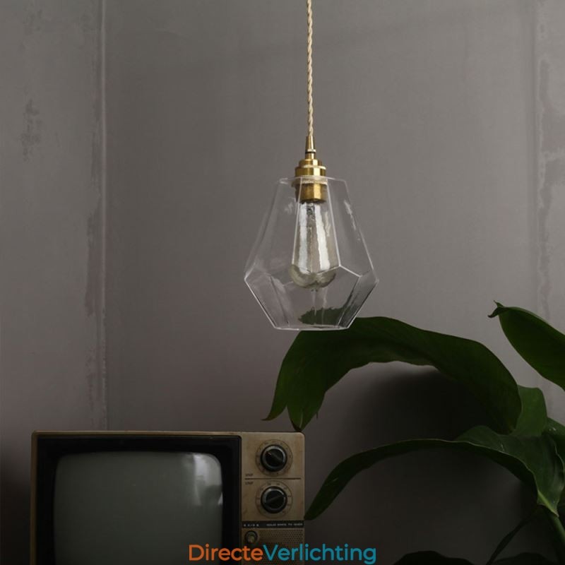 Nordic Retro Hanglamp Messing Glas Thuisverlichting Toren Vorm Lamp Lamp