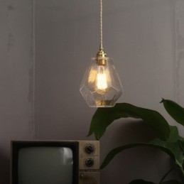 Nordic Retro Hanglamp Messing Glas Thuisverlichting Toren Vorm Lamp Lamp