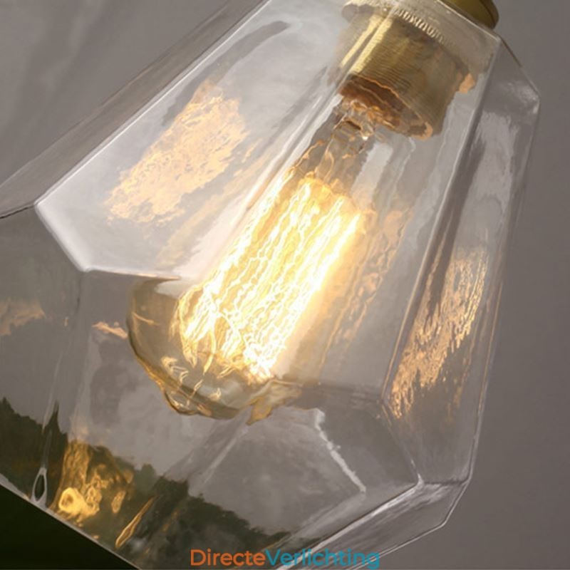 Nordic Retro Hanglamp Messing Glas Thuisverlichting Toren Vorm Lamp Lamp