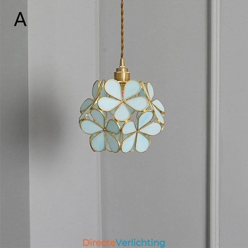 Nordic Creative Hanglamp Glas Thuisverlichting Bloemblaadje Vorm Lamp Lamp
