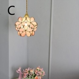 Nordic Creative Hanglamp Glas Thuisverlichting Bloemblaadje Vorm Lamp Lamp