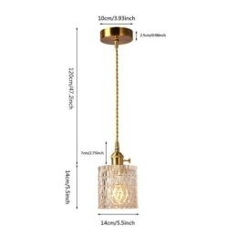 Jelly Jar Lamp Armatuur Geribbelde Glazen Hanglamp