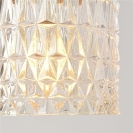 Jelly Jar Lamp Armatuur Geribbelde Glazen Hanglamp