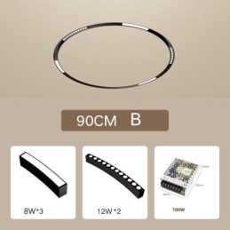 Ronde magnetische railverlichting inbouwspot decoratieve verlichting 80cm