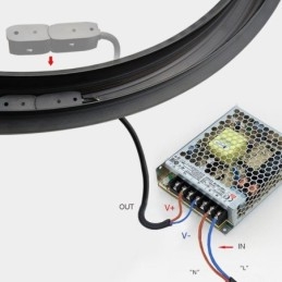 Ronde magnetische railverlichting inbouwspot decoratieve verlichting 80cm