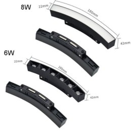 Ronde magnetische railverlichting inbouwspot decoratieve verlichting 80cm