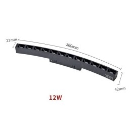 Ronde magnetische railverlichting inbouwspot decoratieve verlichting 80cm