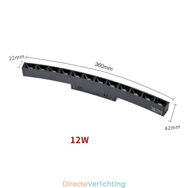 Ronde magnetische railverlichting inbouwspot decoratieve verlichting 80cm