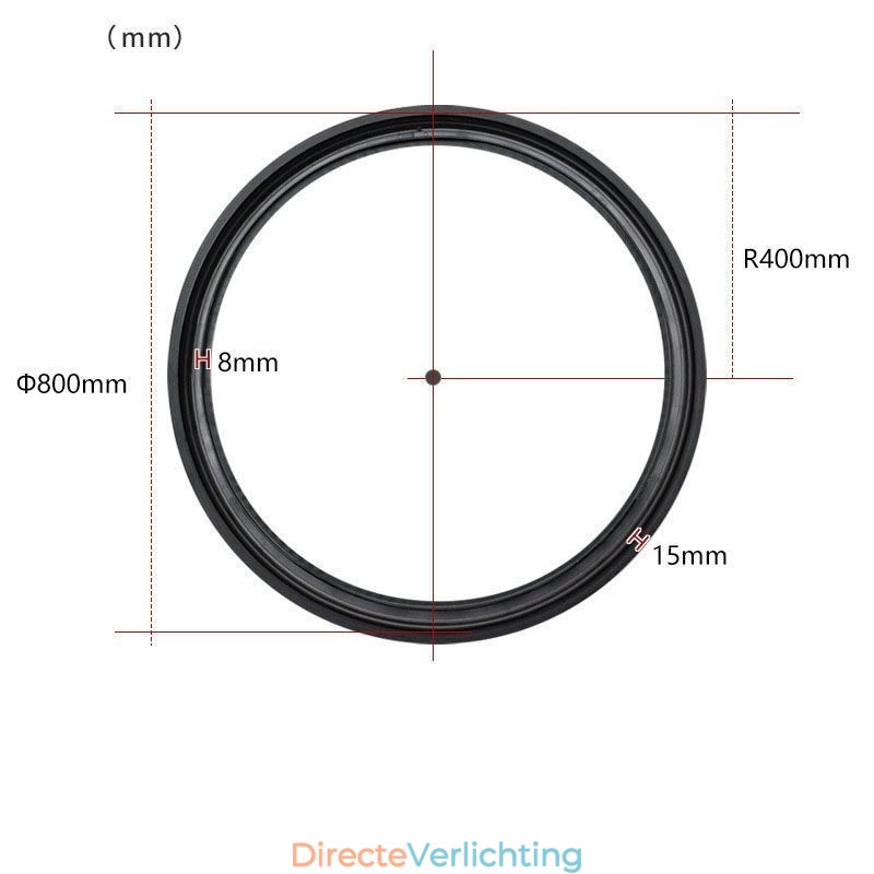 Ronde magnetische railverlichting inbouwspot decoratieve verlichting 80cm