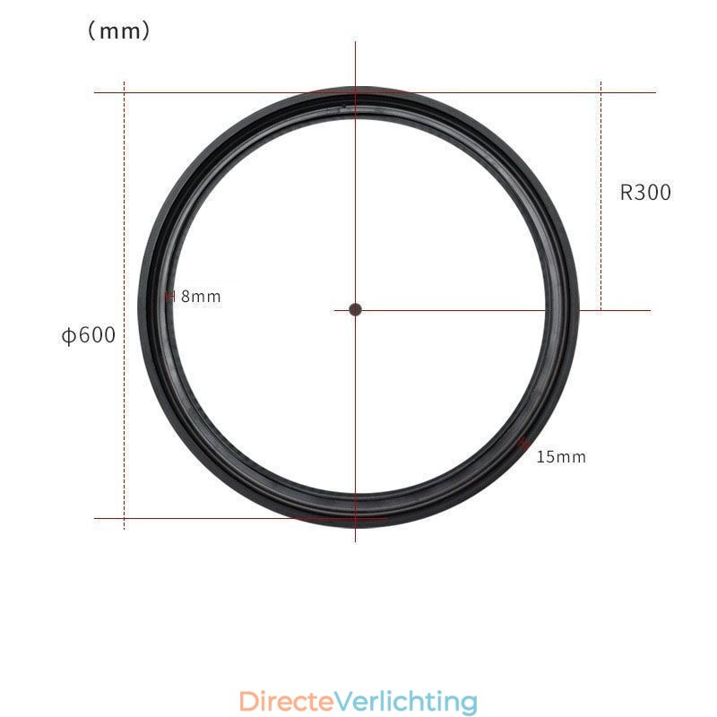 Ronde railverlichting magnetische inbouwspot decoratieve verlichting 60cm