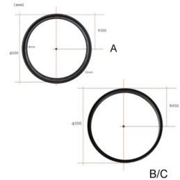 Verzonken rails voor verlichting Ronde magnetische aluminium railstrips