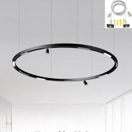 Verzonken rails voor verlichting Ronde magnetische aluminium railstrips