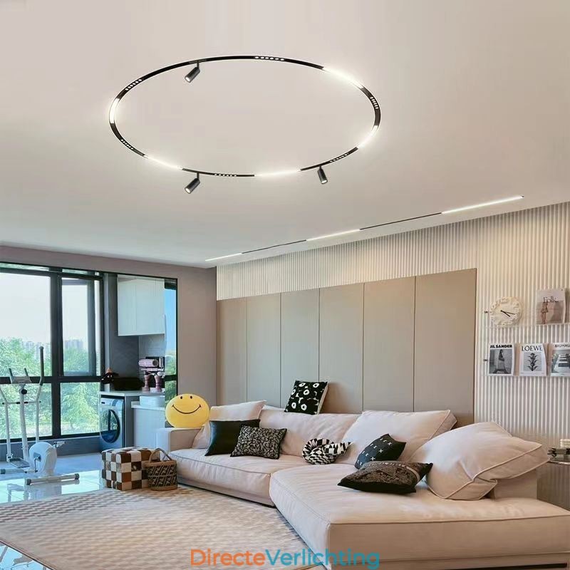 Verzonken rails voor verlichting Ronde magnetische aluminium railstrips