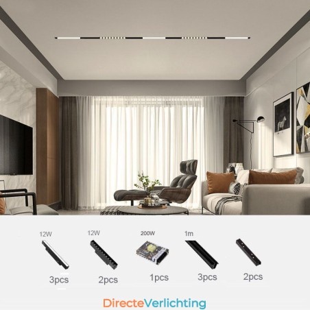 Magnetische railverlichting inbouwspot decoratieve verlichting 3M 36V Magnetische railverlichting inbouwspot decoratieve verlichting 3M 36V