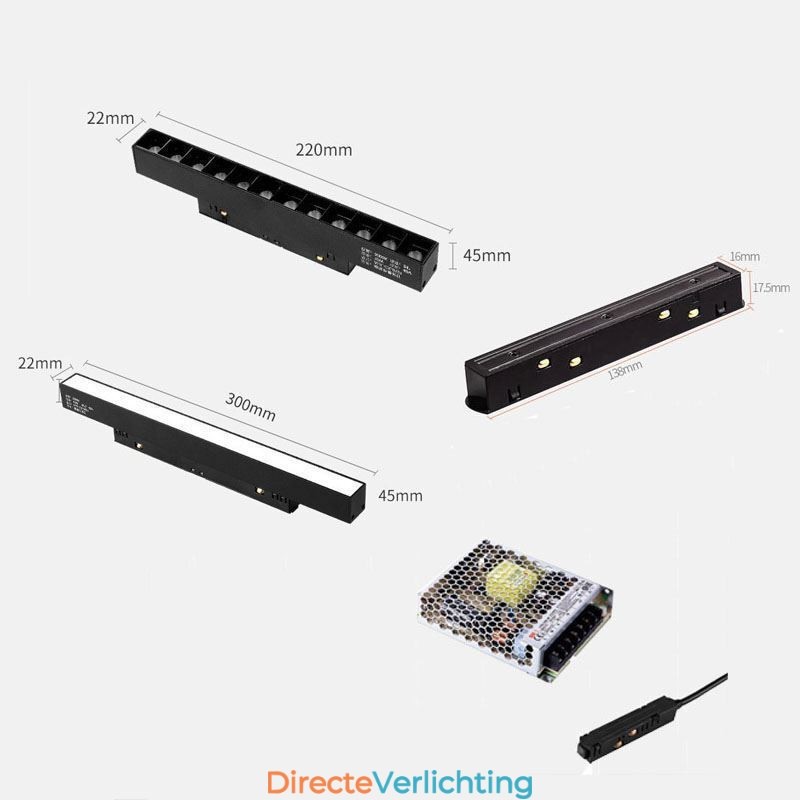 Magnetische railverlichting inbouwspot decoratieve verlichting 3M 36V