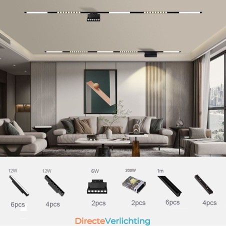 Inbouwspot Magnetische railverlichting Decoratieve verlichting 3M*2 Inbouwspot Magnetische railverlichting Decoratieve verlichting 3M*2